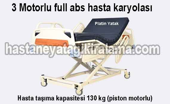 3 motorlu full abs hasta karyolası